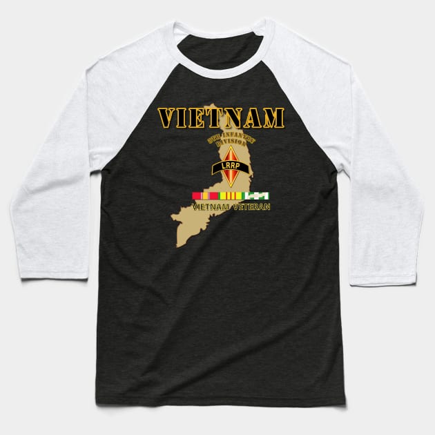 Vietnam - 5th ID - LRRP Baseball T-Shirt by twix123844